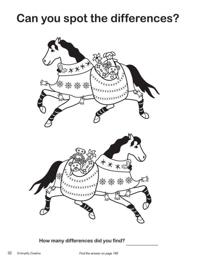 Horse & Farm activity book for ages 5 to 7 years.