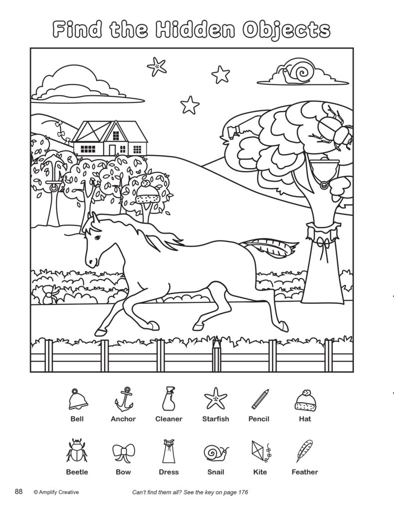 Horse & Farm activity book for ages 5 to 7 years.